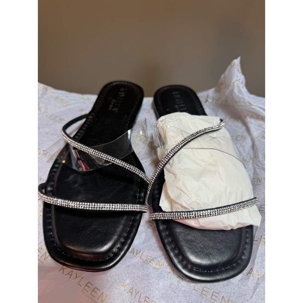 Size 7 black Kayleensandles
